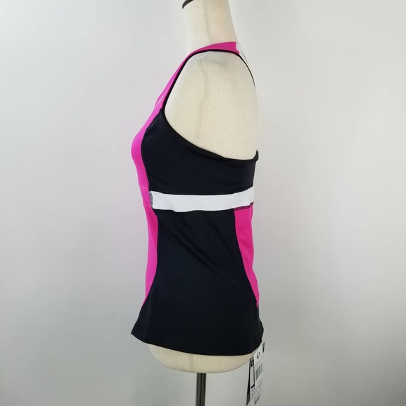 Pearl Izumi Fuchsia and Black Racerback Tank Top - Picture 3 of 11